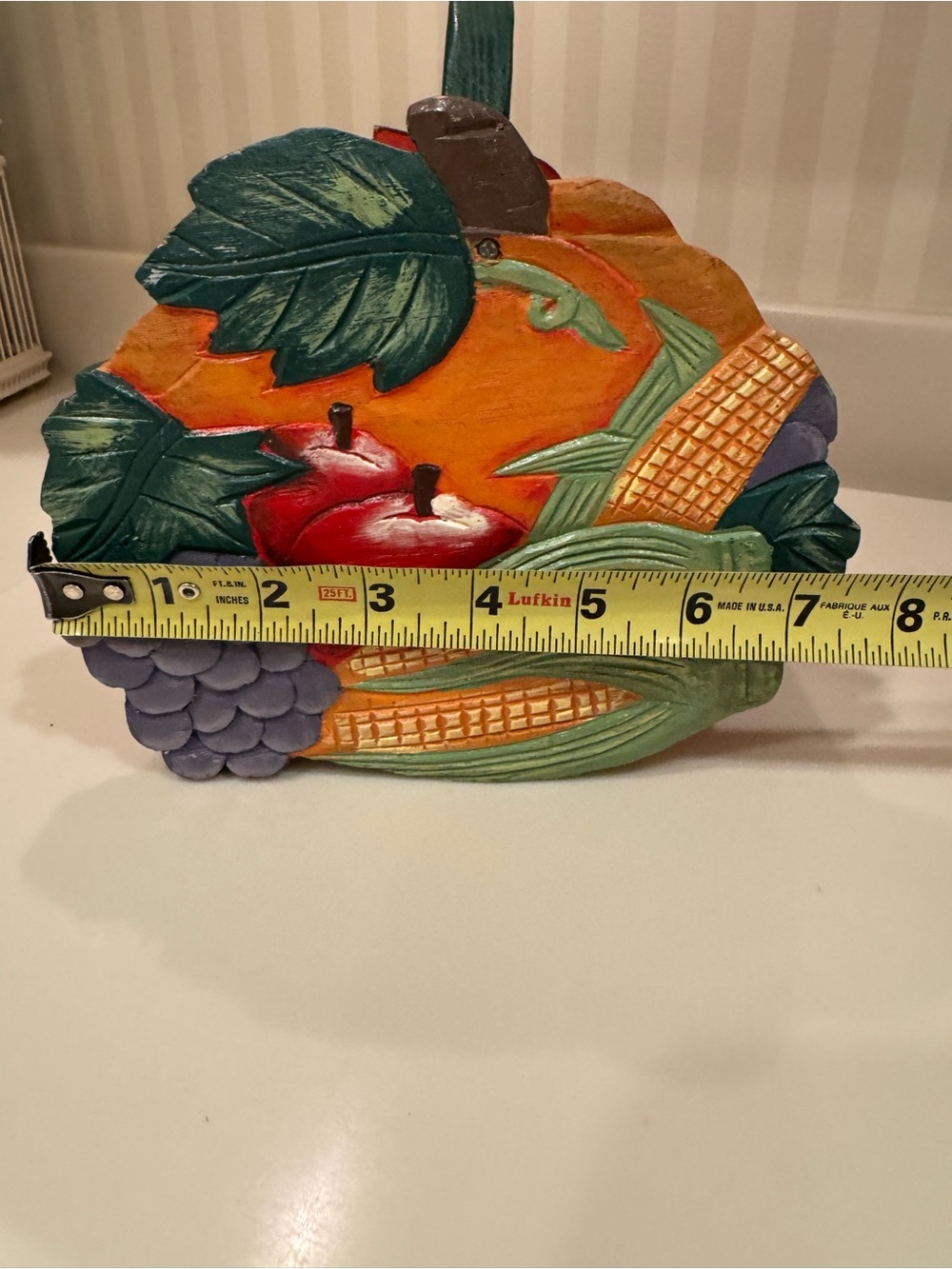 Hand Painted Wooden Fall Harvest Basket - Picture 15 of 15